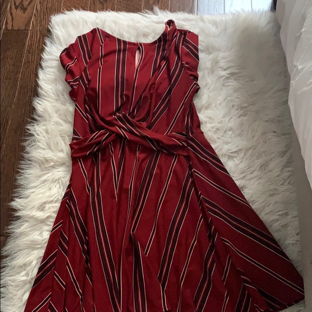 Long sleeve red dress size extra large